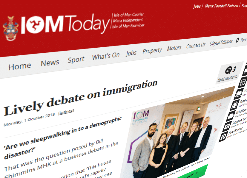 Lively debate on immigration