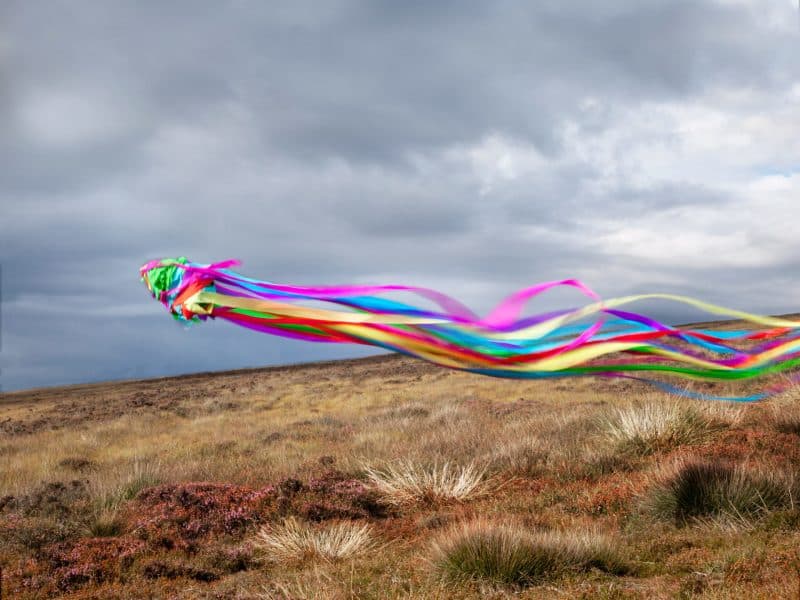 Streamers photographed on the Isle of Man, 2018