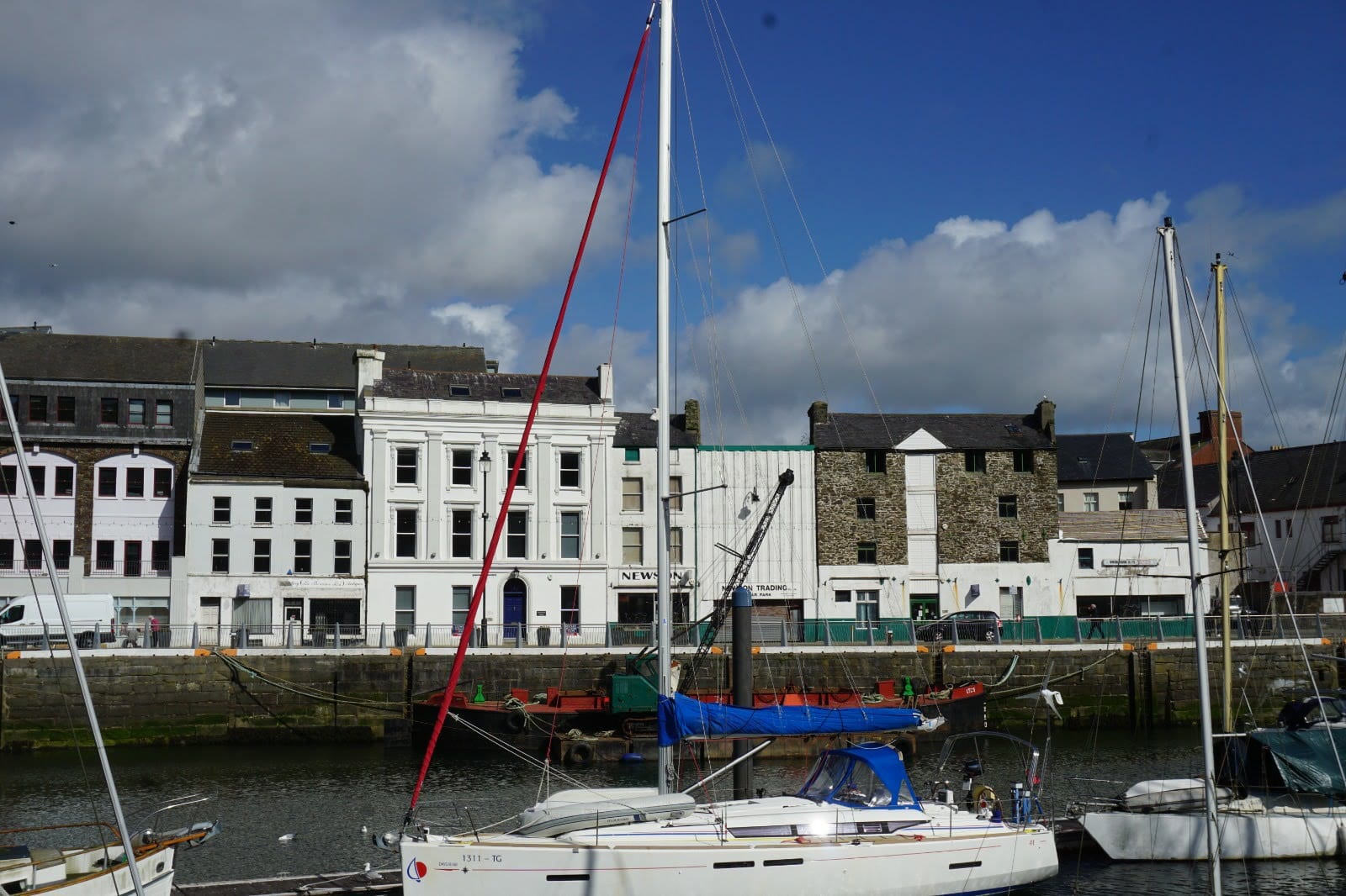 Douglas Quay with some clouds in March 2021