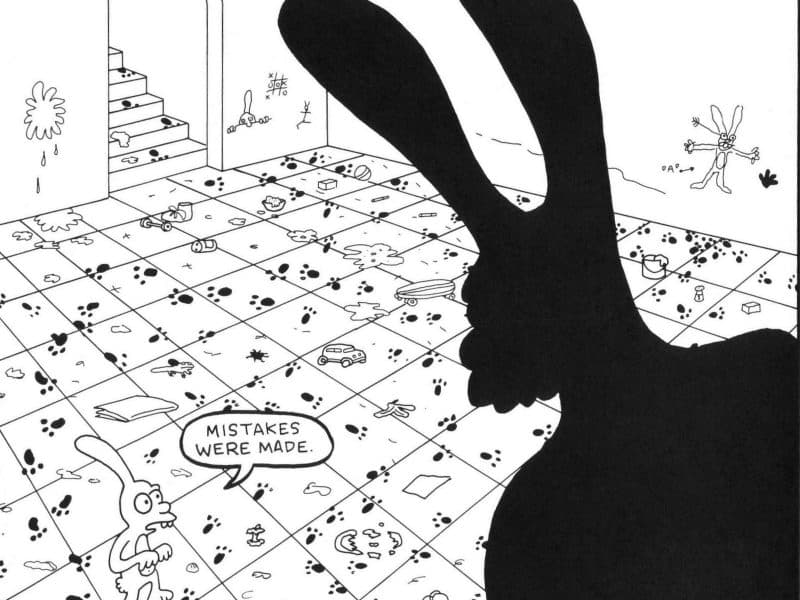 "Mistakes were Made", a cartoon by Matt Groening, from his series Life is Hell.