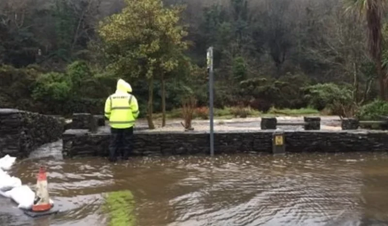 Flooding at Glen Road, Laxey (not Tromode)